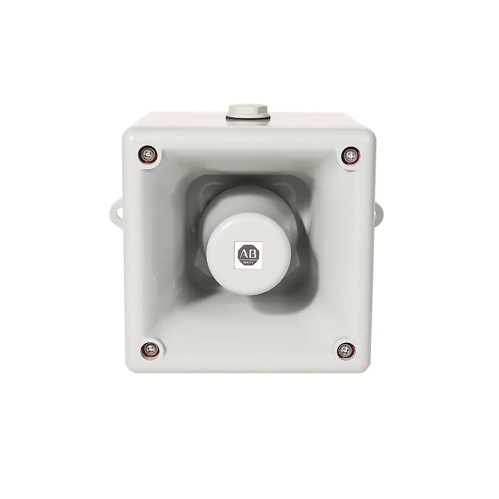 Allen-Bradley Industrial Horn,24 260V AC,113 dB, 64 Selectable Tones, Frame C, Standard Base Conduit Feed
