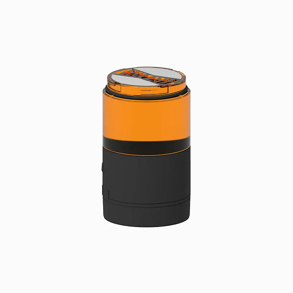 Allen-Bradley 70 mm Stack Light,0.5 in. NPT Base,Black Housing,24V AC/DC,Steady LED Module,Level 1: Amber,No Level 2 Module,No Level 2 Color,No Le vel 3 Module,No Level 3 Color,No Level 4 Module,No Level 4 Color,No Level 5 Module,No Level 5 Color,No Level 6 Module,No L