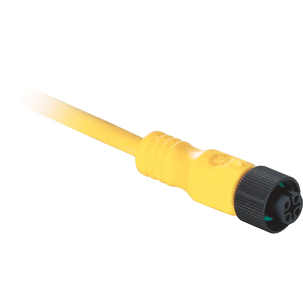 Allen-Bradley DC Micro Cable,Female, Straight (Int Threads),Female, Straight (int threads),4 Pins,Standard Materials,4 Pins,Cable,No Connector,Cable  IEC Stndrd Color Code,No Connector,Same as First End,PUR Cbl, Yellow, UnShld,22AWG,PUR Cable, Yellow, 22AWG,Cable  IEC