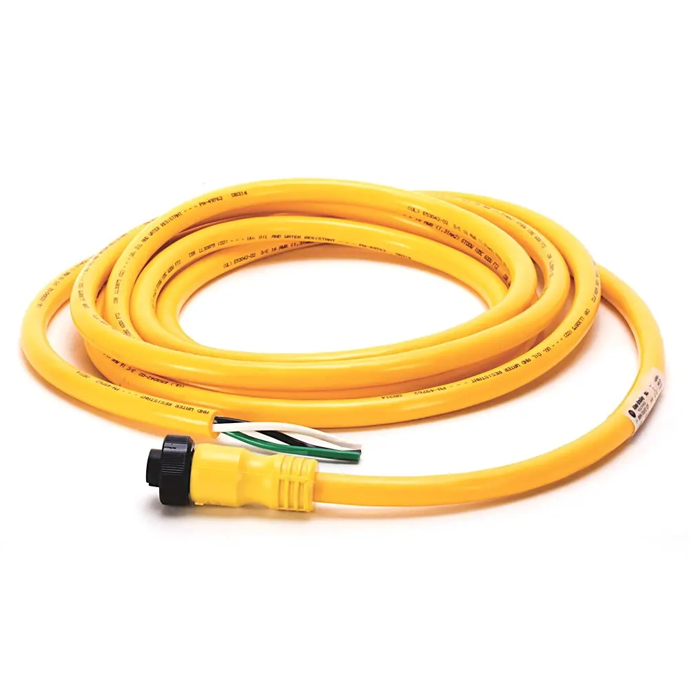 Allen-Bradley Mini Cable,Male, Straight (Int Threads),No Connector,Standard Materials,3 Pins,3 Pins,Mini / Mini Plus,Male, Straight (int. threads),No Connector,Cable  U.S. Color Code,Same as First End,ToughLink Cbl, UnShld,16AWG,ToughLink Cable, 16AWG,Cable  U.S. Color
