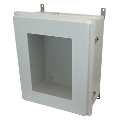 Allied Moulded AM24208RLW Control Series Enclosure With Matching Cover, 20 in W x 8.13 in D x 24 in H, NEMA 4X, ULTRAGUARD® Fiberglass Reinforced Polyester/Thermoset