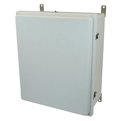 Allied Moulded AM24208RT Control Series Enclosure With Matching Cover, 20 in W x 8.13 in D x 24 in H, NEMA 4X, ULTRAGUARD® Fiberglass Reinforced Polyester/Thermoset