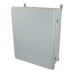 Allied Moulded AM30240RT Control Series Enclosure With Matching Cover, 24 in W x 10.13 in D x 30 in H, NEMA 4X, ULTRAGUARD® Fiberglass Reinforced Polyester/Thermoset