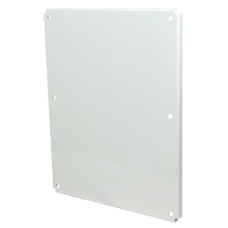 Allied Moulded P3024 Enclosure Back Panel, 0.11 in L x 21 in W x 27 in H, Carbon Steel, White