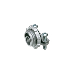 Arlington 8408 Straight Cable Connector With 1.924 in Dia Round End Stop, 3 in Trade, 2-1/2 in Knockout, 1.95 to 2.48 in Cable Openings, Die Cast Zinc