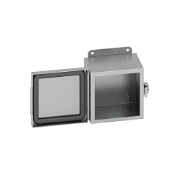 B-Line 12106-4XSCHC JIC Panel Enclosure, 10 in W x 6 in D x 12 in H, NEMA 4X/IP66 NEMA Rating, 304 Stainless Steel