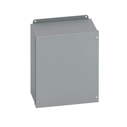 B-Line 12126-12CHSC JIC Panel Enclosure, 12 in W x 6 in D x 12 in H, NEMA 12/IP65 NEMA Rating, Carbon Steel