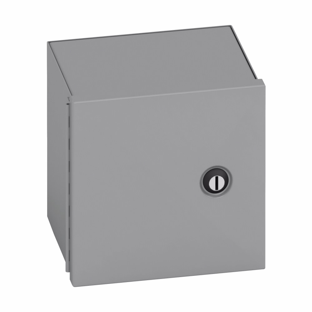 B-Line 14126-1 D70 Subclass Small Panel Enclosure, 12 in W x 6 in D x 14 in H, NEMA 1/IP30 NEMA Rating, Carbon steel