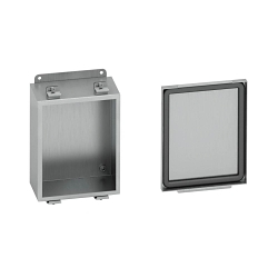 B-Line 14126-4XALC JIC Enclosure, 12 in W x 6 in D x 14 in H, NEMA 4X NEMA Rating, Aluminum
