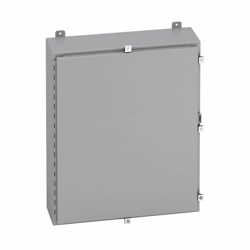 B-Line 20168-4 1-Door Electrical Enclosure, 16 in W x 8 in D x 20 in H, NEMA 4/IP66 NEMA Rating, Carbon Steel