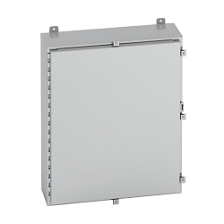 B-Line 242412-4XS 1-Door Electrical Enclosure, 24 in W x 12 in D x 24 in H, NEMA 4X/IP66 NEMA Rating, 304 Stainless Steel