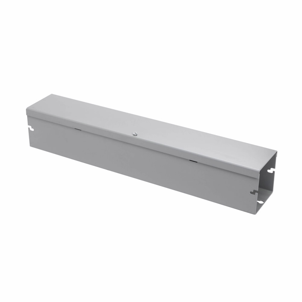 B-Line 4412 HSNK Quick-Connect Through Hole Wiring Trough, 12 in L x 4 in W x 4 in H, Hinged Cover, Steel