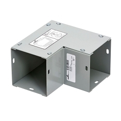 EATON B-LINE SERIES B-Line 44 L SIDE AK1 Side Opening Wireway Elbow, 7.09 in L x 4 in W x 4 in H, 90 deg Bend, Steel