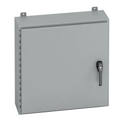 EATON B-LINE SERIES B-Line 483612-43PT 1-Door Electrical Enclosure, 36 in W x 12 in D x 48 in H, NEMA 4 NEMA Rating, Carbon Steel