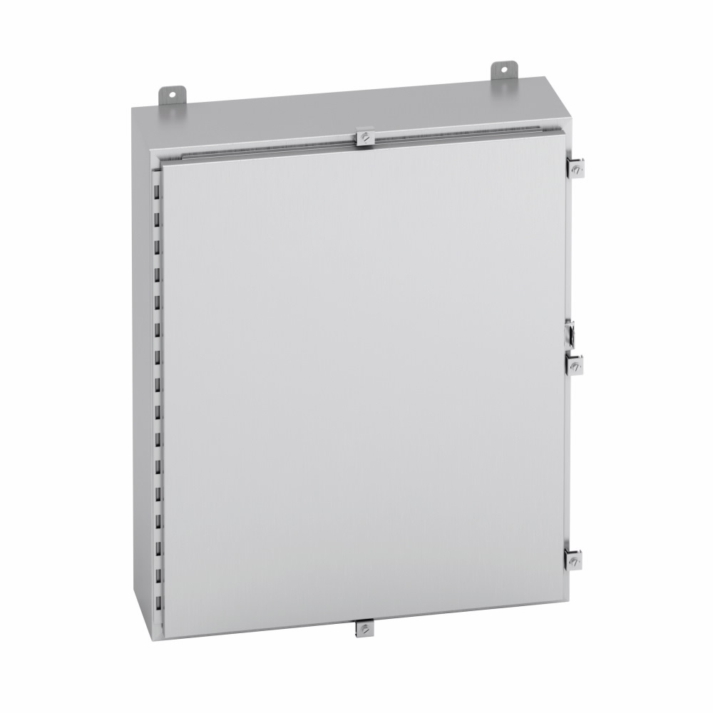 EATON B-LINE SERIES B-Line 483616-4XA 1-Door Electrical Enclosure, 36 in W x 16 in D x 48 in H, NEMA 4X/IP66 NEMA Rating, Aluminum