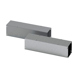 EATON B-LINE SERIES B-Line 6418 G NK Straight Section Through Hole Wireway, 18 in L x 4 in W x 6 in H, Screw Cover, Steel