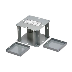 EATON B-LINE SERIES B-Line 64 LTX Wireway Cross Fitting, 4 in W x 6 in H, 90 deg Bend, For Use With NEMA 1/IP30 Lay-In Screw Cover Wireway, Steel, Gray