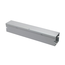 B-Line 6624 HSNK NEMA 1 Quick-Connect Through Hole Wiring Trough, 24 in L x 6 in W x 6 in H, Hinged Cover, Steel