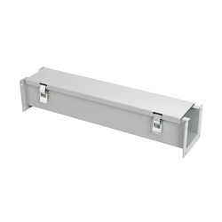 EATON B-LINE SERIES B-Line 6648-12LW Straight Section Wireway, 48 in L x 6 in W x 6 in H, Hinged/Latched Cover, Steel