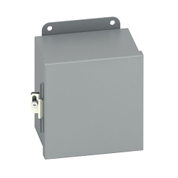 B-Line 886-12CHC JIC Enclosure, 8 in W x 6 in D x 8 in H, NEMA 12/IP65 NEMA Rating, Carbon Steel