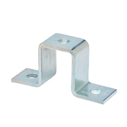 B-Line B116-12ZN U-Support, 3 Holes, 5-7/16 in W, Strip Steel