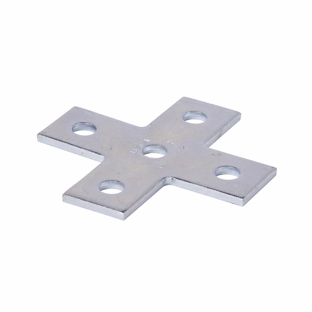 B-Line B132YZN Cross Plate, 5 Holes, 5-3/8 in W x 1/4 in THK