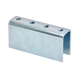 B-Line B172-22AYZN 4-Hole Splice Clevis, 1/4 in THK, For Use With Model B11/B22A Channels
