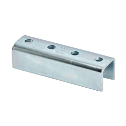 EATON B-LINE SERIES B-Line B172SS4 4-Hole Splice Clevis, 7-1/4 in L x 1/4 in THK, For Use With B22, B52A Channel