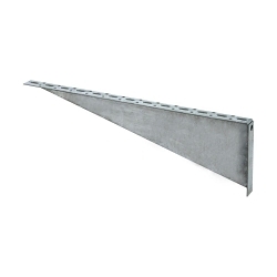 EATON B-LINE SERIES B-Line B184SHLGRN Left Bracing Slotted Bracket, 6 in L x 1-5/8 in W x 7/32 in THK, Steel