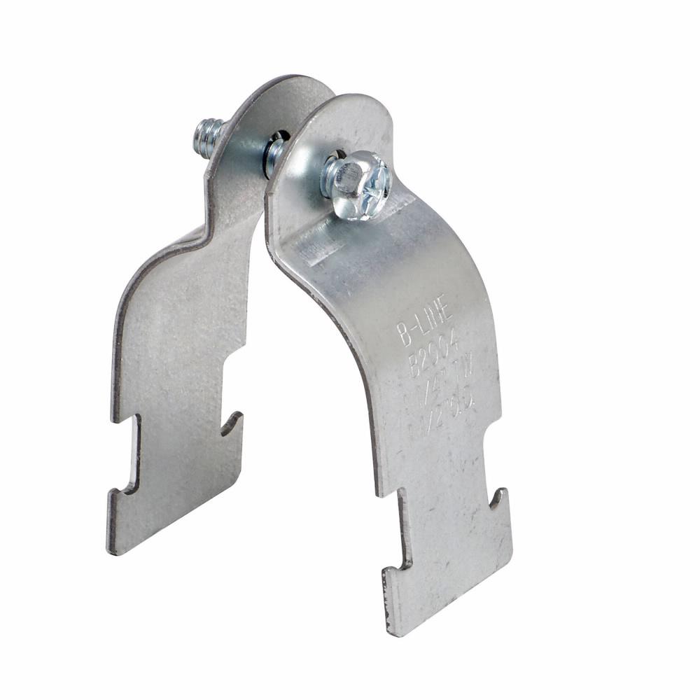 B-Line B2013PAYZN B2000 Pre-Assembled Conduit/Pipe Clamp, 2 in Conduit, 800 lb Load, 2-3/8 in OD, Steel