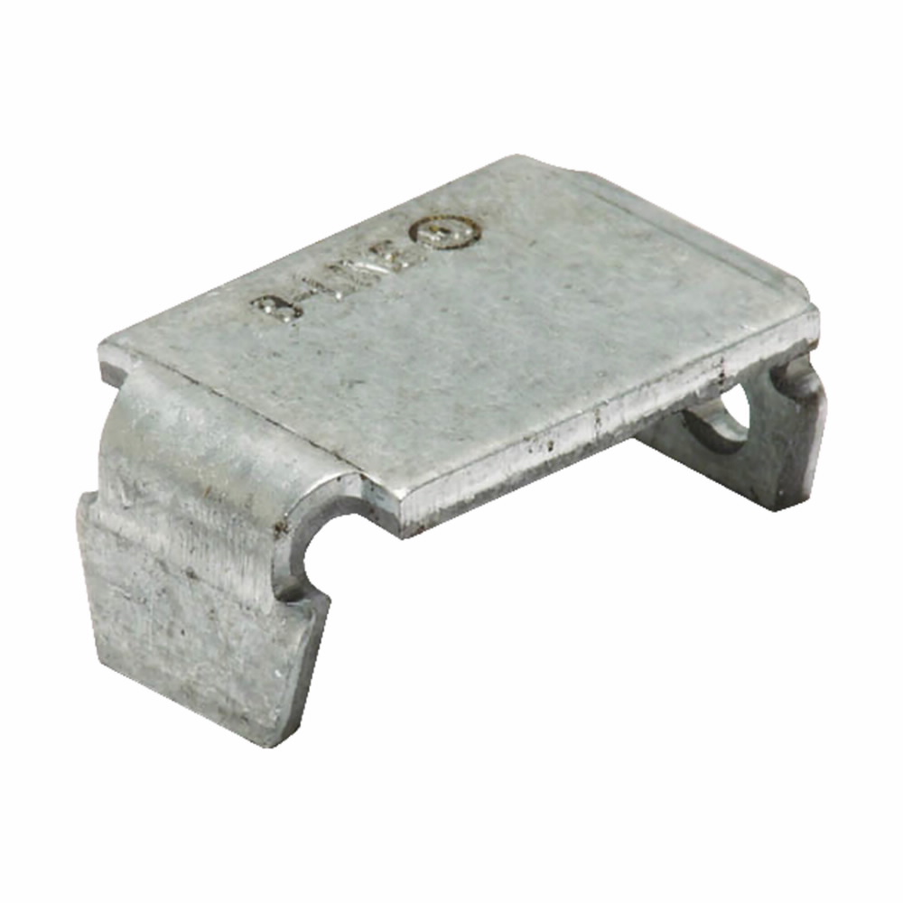 B-Line B204ZN Type X Channel End Cap, For Use With B54 Series Channel, Steel, Zinc Plated
