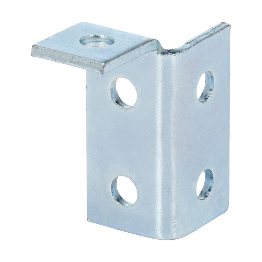 B-Line B268LZN Left Hand Single Corner Wing Fitting, 5 Holes, 3-1/2 in W, For Use With Wing, Strut and BF Fittings, Steel