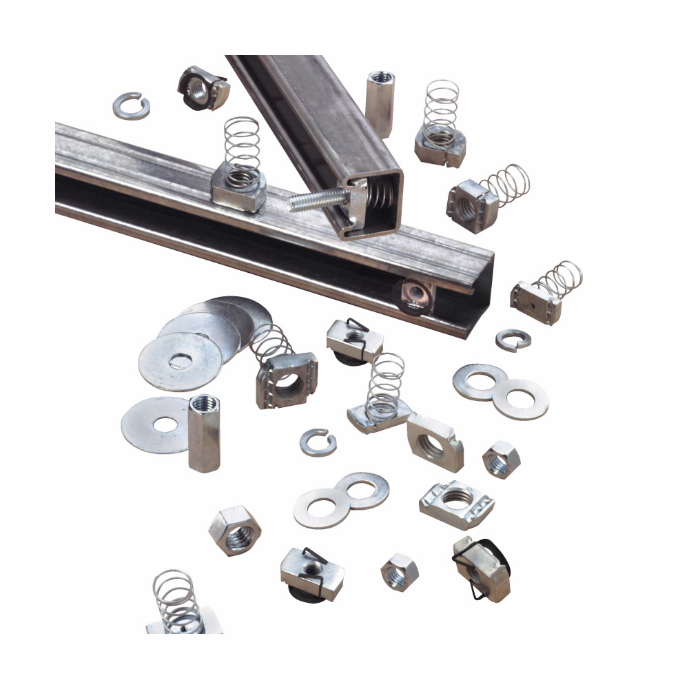 B-Line B392-12-1/2ZN Connection End Cap, For Use With 2-7/16 x 1-5/8 in Size Channel, Low Carbon Steel, Zinc Plated