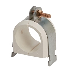 B-Line B4074ZN 2-Piece Cable Clamp, 2-1/8 in Conduit, 2-1/8 in Dia Outside, Thermoplastic Elastomer