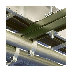 B-Line B52SHA-120HDG B52 Back to Back Slotted Metal Framing Channel, 10 ft L 1-5/8 in W 13/16 in D 12 ga THK, ASTM A123 Cold Formed Low Carbon Steel, Hot-Dipped Galvanized