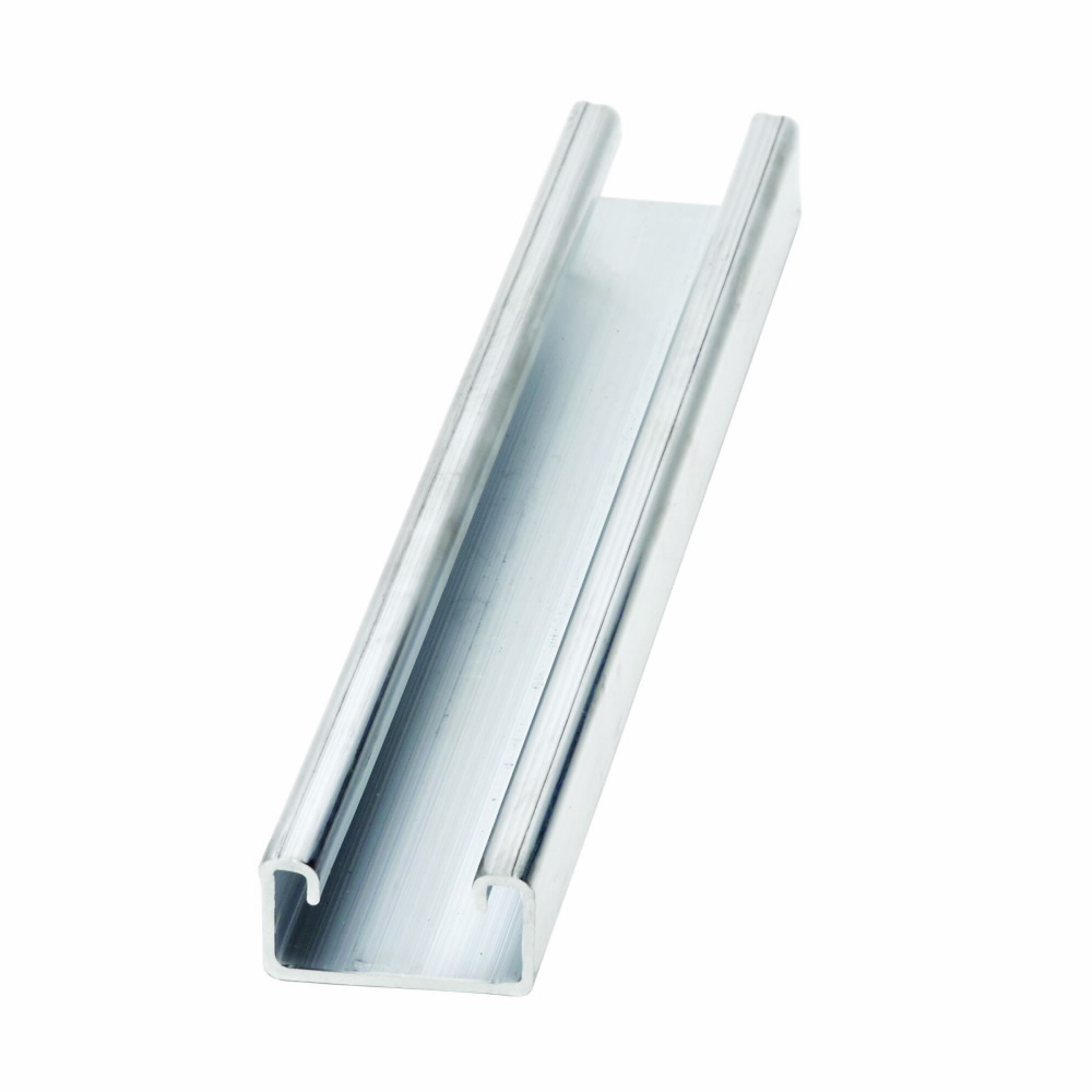 EATON B-LINE SERIES B-Line B54-240 GLV Single Metal Framing Channel, 20 ft L 1-5/8 in W 13/16 in D 14 ga THK, ASTM A653 Stainless Steel Cold Formed Low Carbon Steel, Pre-Galvanized, Domestic