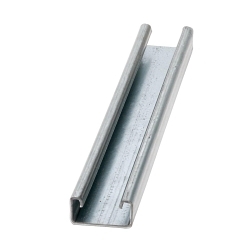 EATON B-LINE SERIES B-Line B54-240 GRN Single Metal Framing Channel, 20 ft L 1-5/8 in W 13/16 in D 14 ga THK, TT-C-490 B Cold Formed Low Carbon Steel, Dura Green™, Domestic
