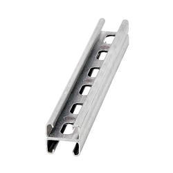EATON B-LINE SERIES B-Line B54SHA-240GRN Back to Back Metal Framing Channel, 240 in L 1-5/8 in W 12 ga THK, Steel, Dura Green™, Domestic