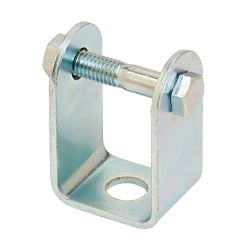 B-Line B593ZN Swivel Clevis, 1-1/4 in THK, Low Carbon Steel