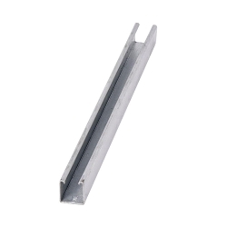 EATON B-LINE SERIES B-Line B62-120GLV Single Solid Metal Framing Channel, 120 in L 13/16 in W 13/16 in D 18 ga THK, Carbon Steel, Pre-Galvanized, Domestic