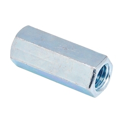 EATON B-LINE SERIES B-Line B655-1/2ZN Threaded Rod Coupling, 1/2-13, Steel, Zinc Plated