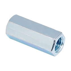 EATON B-LINE SERIES B-Line B655-5/16ZN Threaded Rod Coupling, 5/16-18, Steel, Zinc Plated
