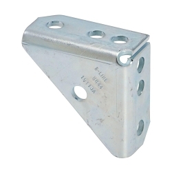B-Line B844GRN 90 deg Universal Shelf Bracket, 4 in L x 1-7/8 in W x 7/32 in THK, Steel