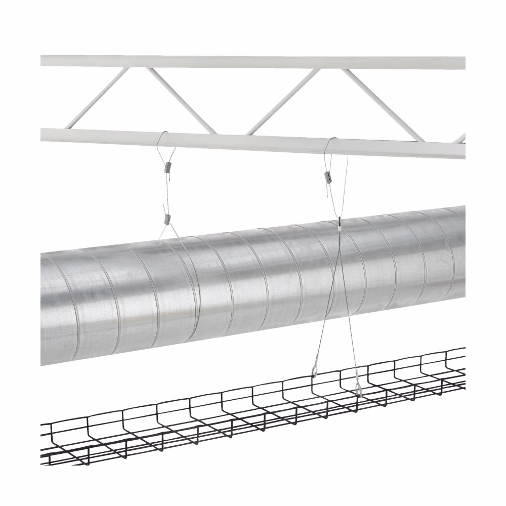 B-Line BH6-E-2-4 1-Piece Rod to Beam Hanger With Thread Impression, 1/8 to 1/4 in THK, 160 lb Load, Steel, Zinc Phosphate
