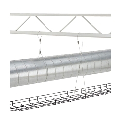 B-Line BKYT18-063-360K BKYT Y-Style Toggle Termination Kit With BKC100 Clamp, 1/16 in Dia x 360 in L, For Use With Hanging Cable Tray, Lighting and HV AC