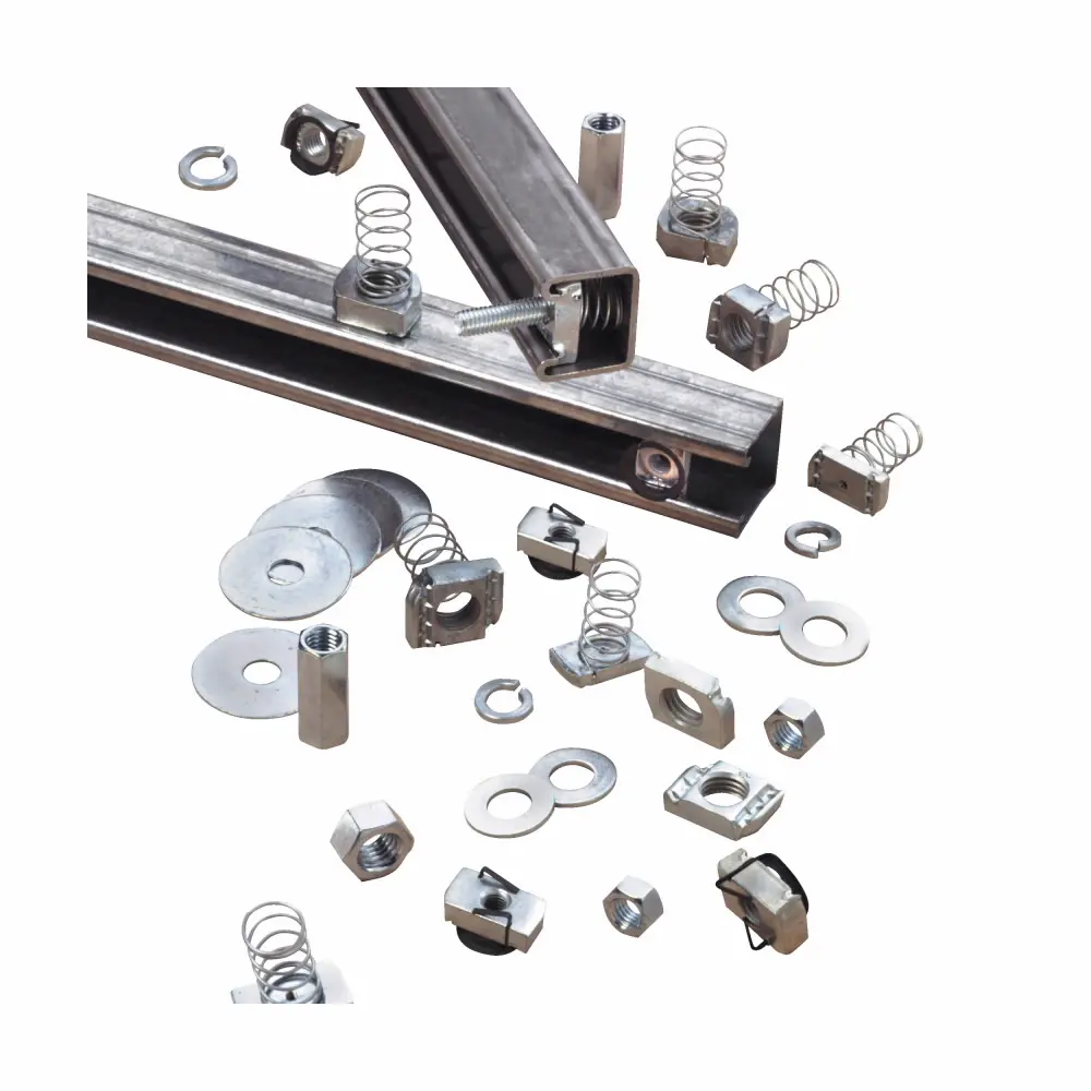 B-Line STN224-11/2ZN Twirl Stud Nut Without Spring, For Use With BF Twirl Nut and Strut Fittings, 1/4 in THK, Steel
