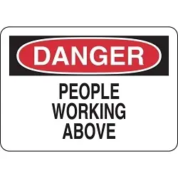 Brady 127922 Laminated Rectangular Machine and Equipment Sign, DANGER, 7 in H x 10 in W, Black/Red on White, B-302 Polyester, Adhesive Mount