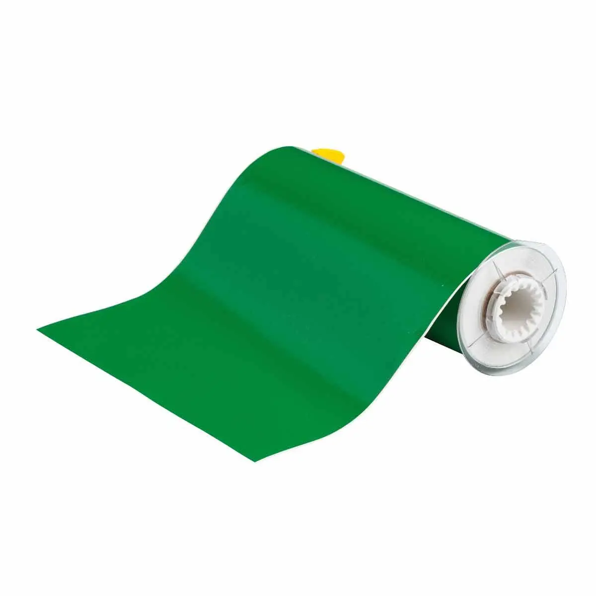 Brady 13612 BBP®85 Label Tape Cartridge, 50 ft L x 10 in W, For Use With BBP® 85 and PowerMark® Industrial Sign and Label Printers, B-595 Vinyl, Green