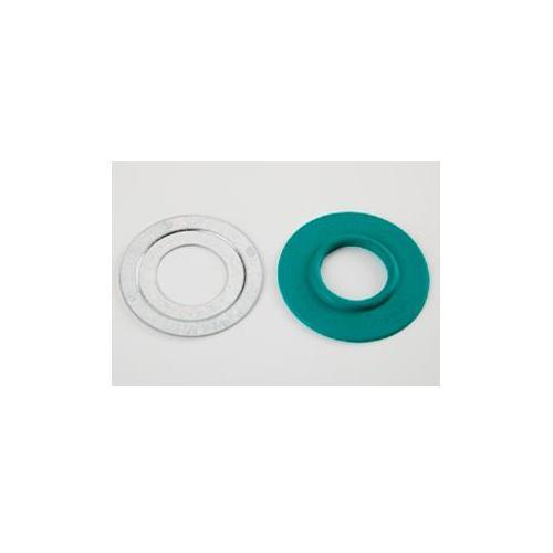 Bridgeport Mighty-Seal® 1065-RT Raintight Reducing Washer, 3/4 x 1-1/4 in, For Use With Connector and Rigid/IMC Conduit, Steel, Ball Burnished/Mirror Smooth/Galvanized/EPDM Rubber Coated