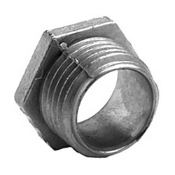 Bridgeport 1110-DC Conduit Nipple, 3-1/2 in, For Use With Rigid and IMC Conduit, Die Cast Zinc, Ball Burnished/Mirror Smooth
